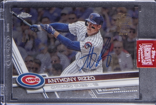 2019 Topps Archives Signature Series #173 Anthony Rizzo Signed Card (#1/1) - Topps Encased